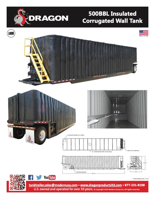 Dragon Insulated Flat Roof Frac Tank (F429)