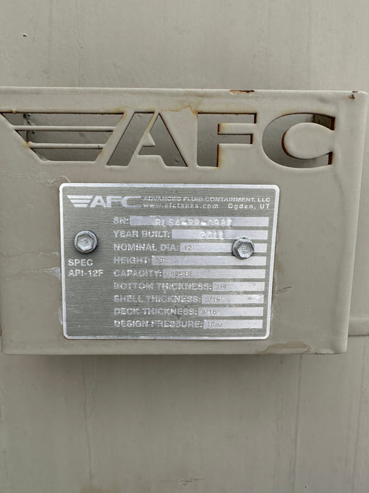 2011-2014 AFC Upright Tanks
