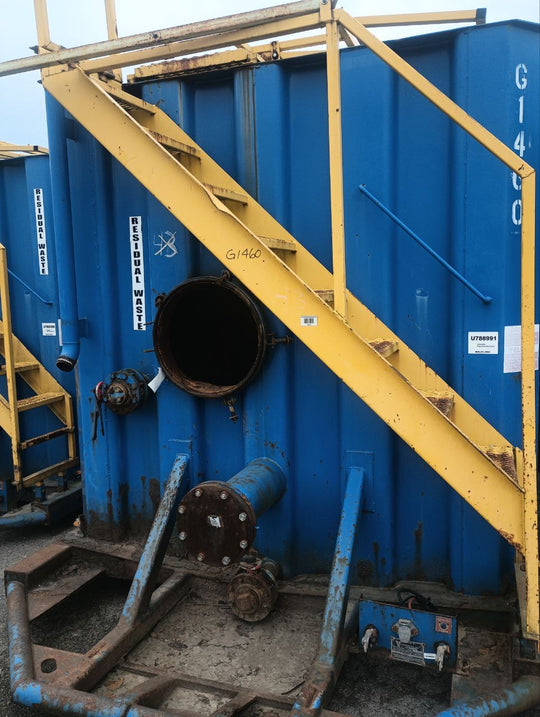 VE Flat Roof Frac Tank with External Manifold *BLUE* (21,000 gal.) (G1460)