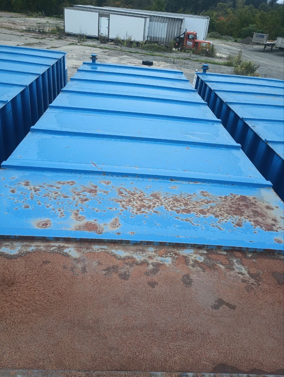 VE Flat Roof Frac Tank with External Manifold *BLUE* (21,000 gal.) (G1460)