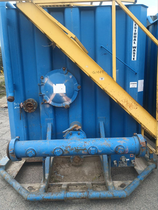 VE Flat Roof Frac Tank with External Manifold *BLUE* (21,000 gal.) (G1449)