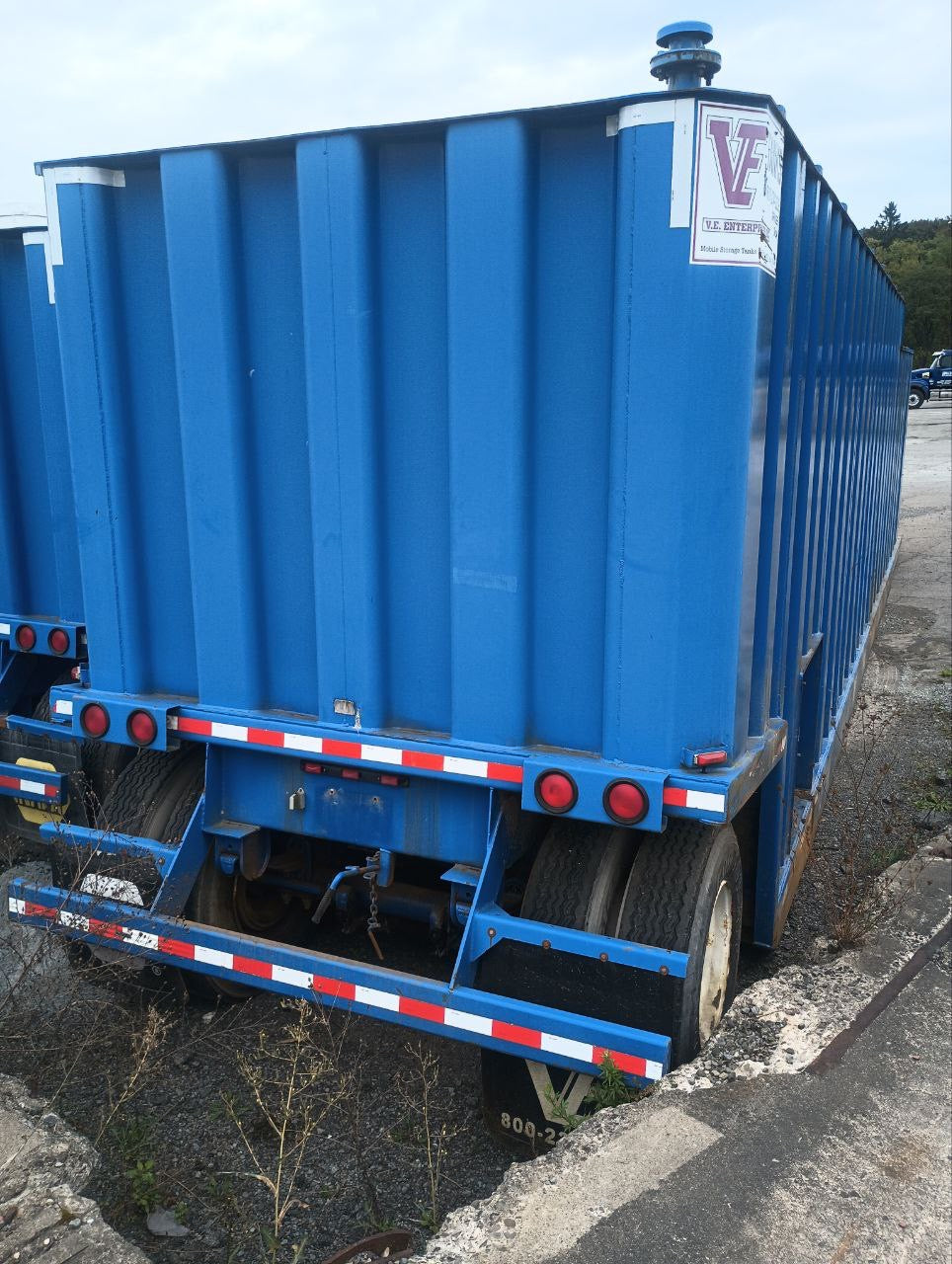 VE Flat Roof Frac Tank with External Manifold *BLUE* (21,000 gal.) (G1449)
