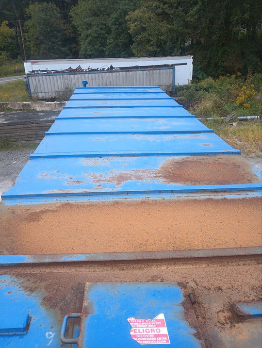 VE Flat Roof Frac Tank with External Manifold *BLUE* (21,000 gal.) (G0108)