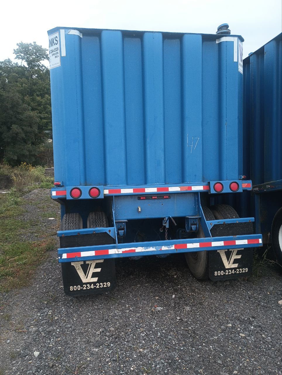 VE Flat Roof Frac Tank with External Manifold *BLUE* (21,000 gal.) (G1447)