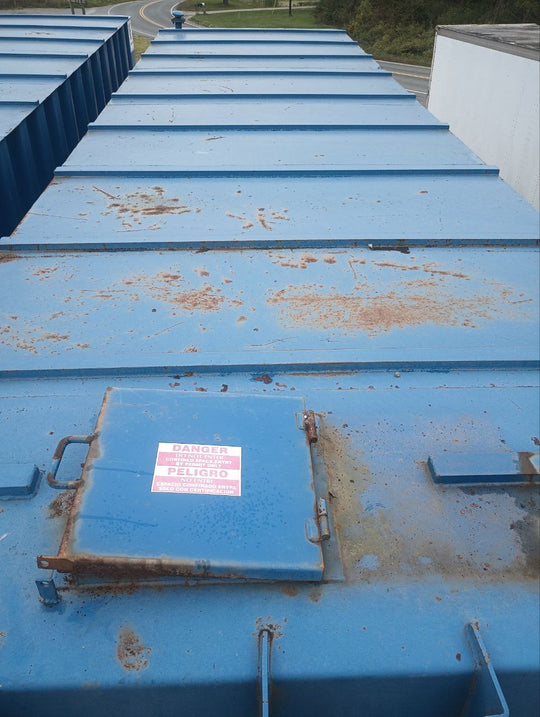 VE Flat Roof Frac Tank with External Manifold *BLUE* (21,000 gal.) (G1447)