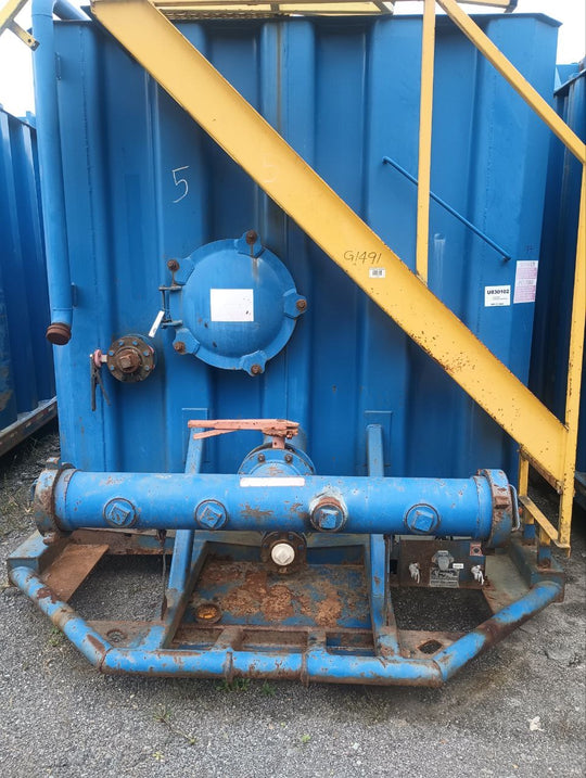 VE Flat Roof Frac Tank with External Manifold *BLUE* (21,000 gal.) (G1491)