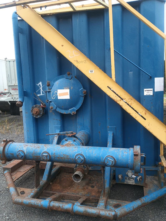 VE Flat Roof Frac Tank with External Manifold *BLUE* (21,000 gal.) (G1092)