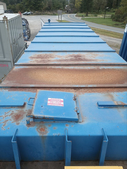VE Flat Roof Frac Tank with External Manifold *BLUE* (21,000 gal.) (G1092)