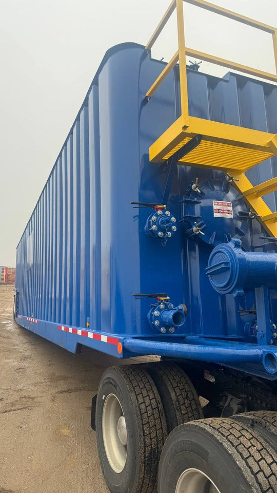 REFURBISHED Dragon Flat Roof Frac Tank with External Manifold *BLUE*  (21,000 gal.)