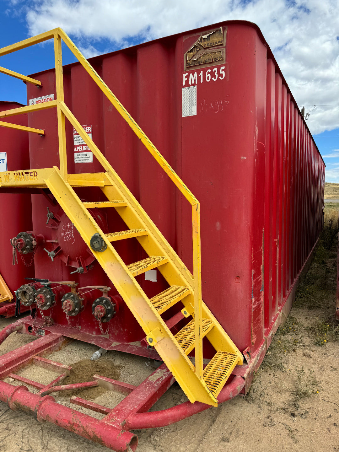 Dragon Flat Roof Frac Tank (FM1635)
