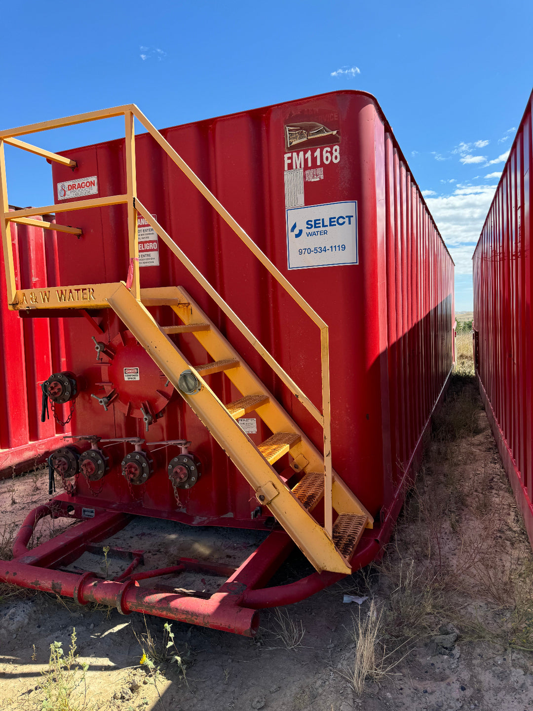 Dragon Flat Roof Frac Tank (FM1168)
