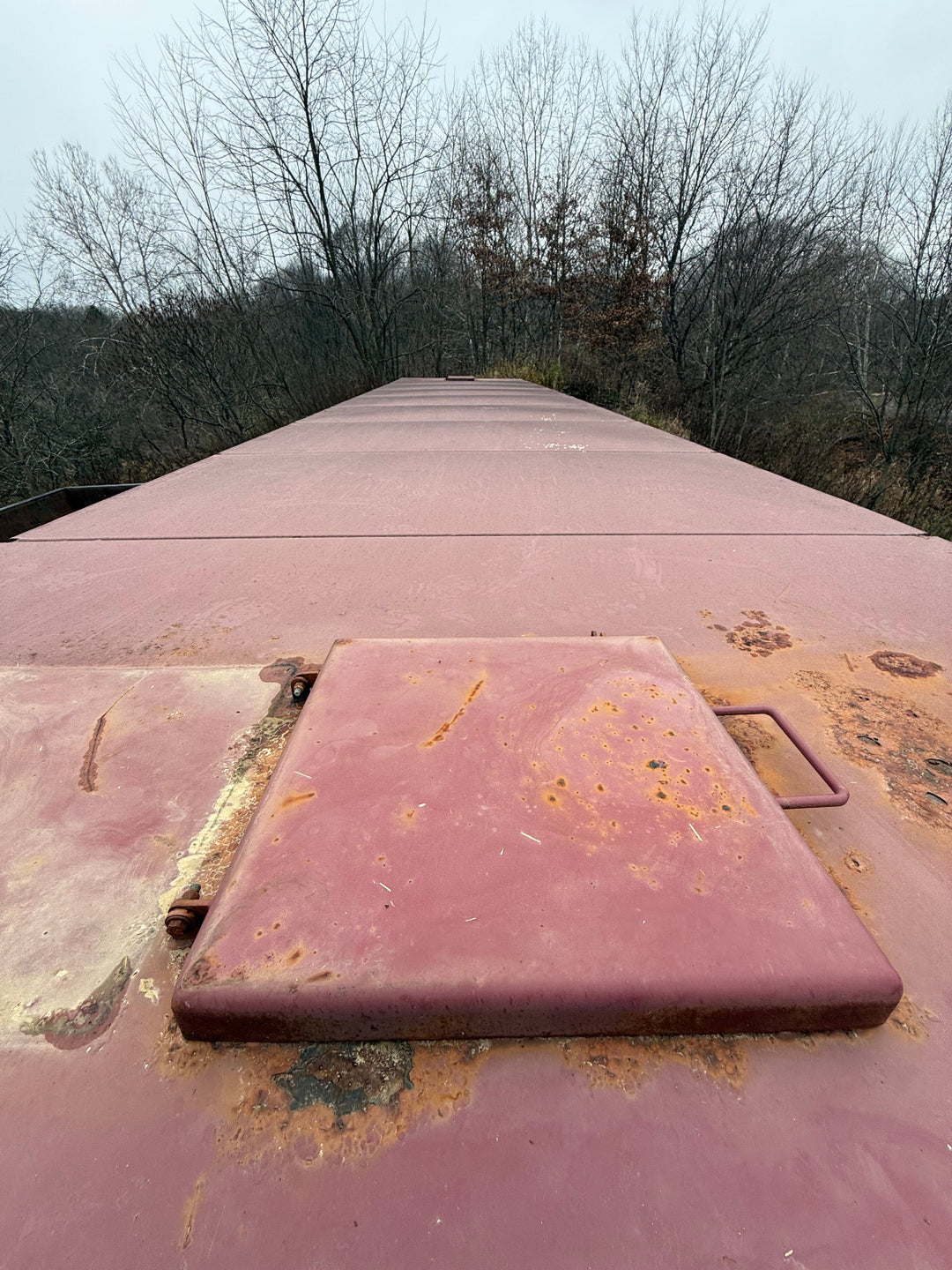 ETC Flat Roof Frac Tank with Internal Manifold *RED* (21,000 gal.) (8046)