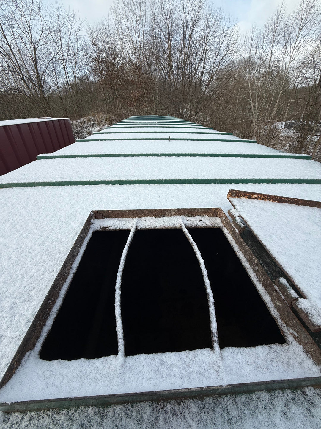 Dragon Flat Roof Frac Tank with External Manifold *GREEN* (21,000 gal.) (8153)