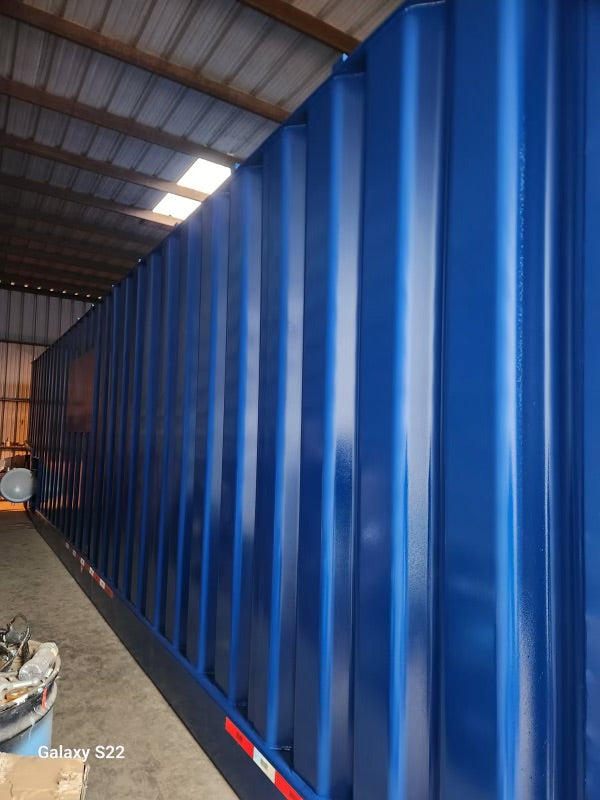REFURBISHED Dragon Flat Roof Frac Tank with External Manifold *BLUE*  (21,000 gal.)