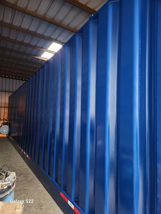 REFURBISHED Dragon Flat Roof Frac Tank with External Manifold *BLUE*  (21,000 gal.)