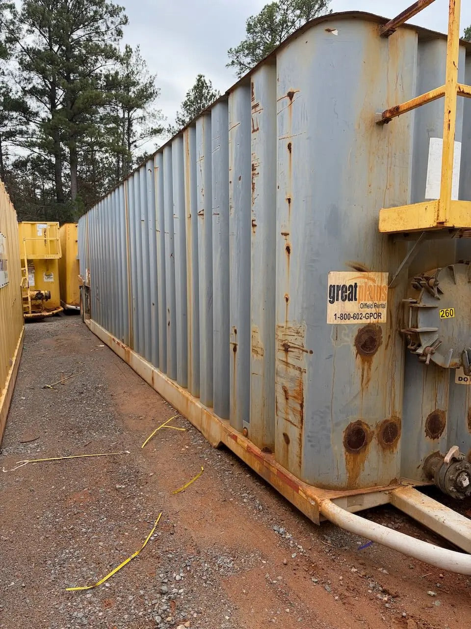 Dragon Flat Roof Fiberglass Lined Frac Tank (GP90056)